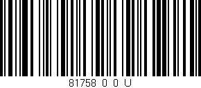 Código de barras (EAN, GTIN, SKU, ISBN): '81758_0_0_U'