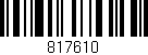 Código de barras (EAN, GTIN, SKU, ISBN): '817610'