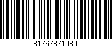 Código de barras (EAN, GTIN, SKU, ISBN): '81767871980'