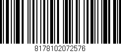 Código de barras (EAN, GTIN, SKU, ISBN): '8178102072576'