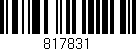 Código de barras (EAN, GTIN, SKU, ISBN): '817831'