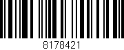 Código de barras (EAN, GTIN, SKU, ISBN): '8178421'