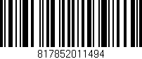 Código de barras (EAN, GTIN, SKU, ISBN): '817852011494'