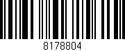 Código de barras (EAN, GTIN, SKU, ISBN): '8178804'