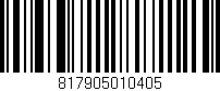 Código de barras (EAN, GTIN, SKU, ISBN): '817905010405'