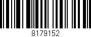 Código de barras (EAN, GTIN, SKU, ISBN): '8179152'