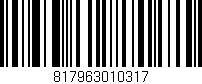 Código de barras (EAN, GTIN, SKU, ISBN): '817963010317'