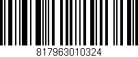 Código de barras (EAN, GTIN, SKU, ISBN): '817963010324'
