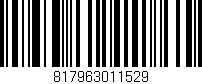 Código de barras (EAN, GTIN, SKU, ISBN): '817963011529'