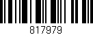Código de barras (EAN, GTIN, SKU, ISBN): '817979'