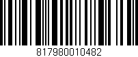 Código de barras (EAN, GTIN, SKU, ISBN): '817980010482'