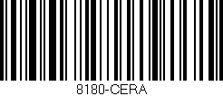Código de barras (EAN, GTIN, SKU, ISBN): '8180-CERA'