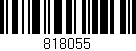 Código de barras (EAN, GTIN, SKU, ISBN): '818055'