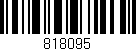 Código de barras (EAN, GTIN, SKU, ISBN): '818095'