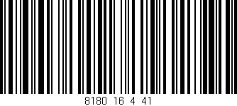 Código de barras (EAN, GTIN, SKU, ISBN): '8180_16_4_41'
