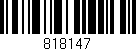Código de barras (EAN, GTIN, SKU, ISBN): '818147'