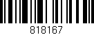 Código de barras (EAN, GTIN, SKU, ISBN): '818167'