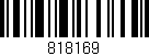 Código de barras (EAN, GTIN, SKU, ISBN): '818169'