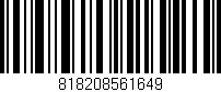 Código de barras (EAN, GTIN, SKU, ISBN): '818208561649'