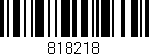 Código de barras (EAN, GTIN, SKU, ISBN): '818218'