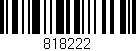 Código de barras (EAN, GTIN, SKU, ISBN): '818222'