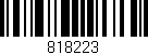 Código de barras (EAN, GTIN, SKU, ISBN): '818223'