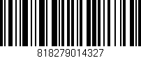 Código de barras (EAN, GTIN, SKU, ISBN): '818279014327'