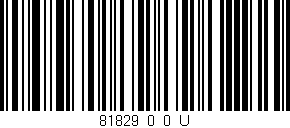 Código de barras (EAN, GTIN, SKU, ISBN): '81829_0_0_U'