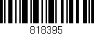 Código de barras (EAN, GTIN, SKU, ISBN): '818395'