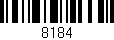 Código de barras (EAN, GTIN, SKU, ISBN): '8184'