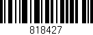 Código de barras (EAN, GTIN, SKU, ISBN): '818427'