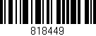 Código de barras (EAN, GTIN, SKU, ISBN): '818449'
