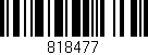 Código de barras (EAN, GTIN, SKU, ISBN): '818477'