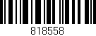 Código de barras (EAN, GTIN, SKU, ISBN): '818558'