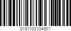 Código de barras (EAN, GTIN, SKU, ISBN): '8187103104957'
