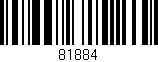 Código de barras (EAN, GTIN, SKU, ISBN): '81884'