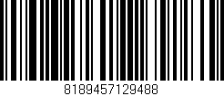 Código de barras (EAN, GTIN, SKU, ISBN): '8189457129488'
