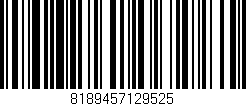 Código de barras (EAN, GTIN, SKU, ISBN): '8189457129525'
