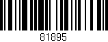 Código de barras (EAN, GTIN, SKU, ISBN): '81895'