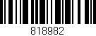 Código de barras (EAN, GTIN, SKU, ISBN): '818982'