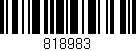Código de barras (EAN, GTIN, SKU, ISBN): '818983'