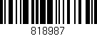 Código de barras (EAN, GTIN, SKU, ISBN): '818987'
