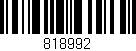 Código de barras (EAN, GTIN, SKU, ISBN): '818992'