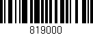 Código de barras (EAN, GTIN, SKU, ISBN): '819000'