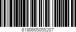 Código de barras (EAN, GTIN, SKU, ISBN): '8190605055207'