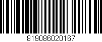 Código de barras (EAN, GTIN, SKU, ISBN): '819086020167'