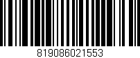 Código de barras (EAN, GTIN, SKU, ISBN): '819086021553'