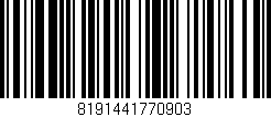 Código de barras (EAN, GTIN, SKU, ISBN): '8191441770903'