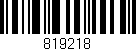 Código de barras (EAN, GTIN, SKU, ISBN): '819218'