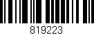 Código de barras (EAN, GTIN, SKU, ISBN): '819223'